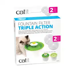 Walmart Catit 2.0 Triple Action Water Softening Filter Pet Bowl (2 Pack) offer