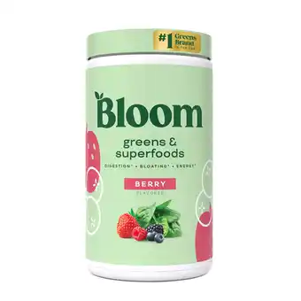Walmart Bloom Nutrition Greens & Superfoods Powder, Mixed Berry, 25 Servings offer