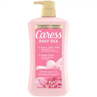 Walmart Caress Body Wash for Women, Daily Silk White Peach & Orange Blossom for All Skin 30 fl oz offer