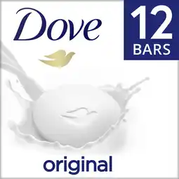 Walmart Dove Beauty Bar Women's Bath Soap Original Deep Moisturizing All Skin, 3.75 oz 12 Bars offer