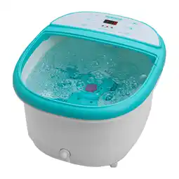 Walmart Belmint Foot Spa Bath Massager with Heat, 6 x Pressure Node Rollers, Bubbles, Foot Soaking Tub offer