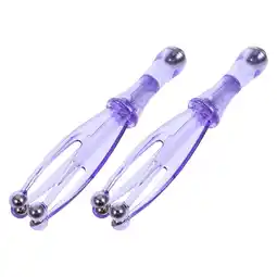 Walmart FRCOLOR 2pcs Hand Massage Roller Tools for Daily Use Portable Precision Design Violet offer