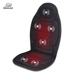 Walmart Snailax Vibration Car Chair Massager Pad, 6 Motors Back Massage Seat Cushion with Heat, Gifts offer