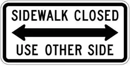 Walmart Sidewalk Closed Use Other Side Sign 12x 8 Metal Aluminum Signs For Outdoor & Indoor offer