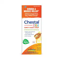 Walmart Boiron Chestal Kids Honey Cough Syrup, Homeopathic Medicine for Chest Congestion, 6.7 fl oz offer