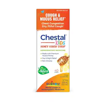 Walmart Boiron Chestal Kids Honey Cough Syrup, Homeopathic Medicine for Chest Congestion, 6.7 fl oz offer