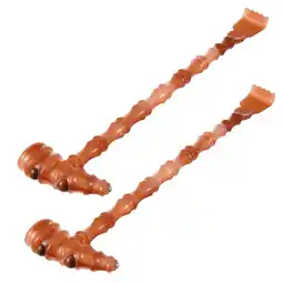 Walmart FRCOLOR 2 Pcs Plastic Massage Stick Back Scratcher Tool Fitness Brown offer