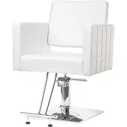 Walmart UBesGoo 360° Swivel Barber Chair with Reclining Back, T-shaped Footrest, White offer