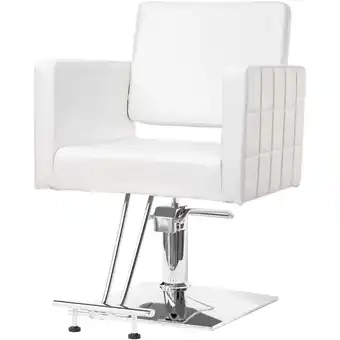 Walmart UBesGoo 360° Swivel Barber Chair with Reclining Back, T-shaped Footrest, White offer