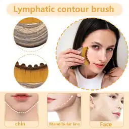 Walmart Lymphatic Drainage Face Brush, Lymphatic Drainage Massager for Face (2 Set) offer