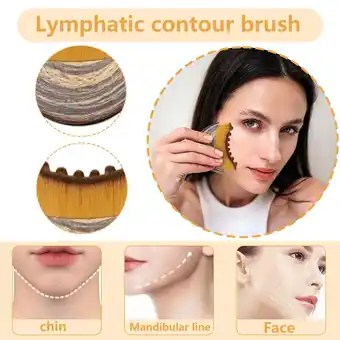 Walmart Lymphatic Drainage Face Brush, Lymphatic Drainage Massager for Face (2 Set) offer