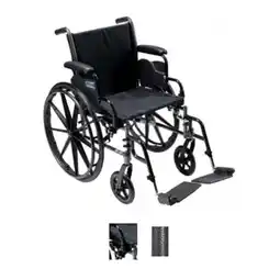 Walmart Drive Medical Cruiser lll 18 Inch Flip Back Detachable and Adjustable Height Desk Arms 1 per Case offer