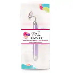 Walmart Plum Beauty Rose Quartz Vibrating Facial Massager offer
