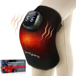 Walmart Comfytemp Cordless Knee Massager with Heat for Pain Relief, 9 Heat 5 Vibration, APP Control offer