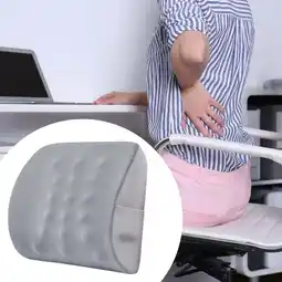 Walmart EHJRE Waist Support Pad Soft Lumbar Support Pillow for Car Plane Office Desk Chair Gray offer