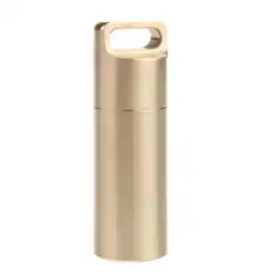 Walmart Sturdy Brass Storage Bottle Water Container Pocket Size Case box Survival Large offer