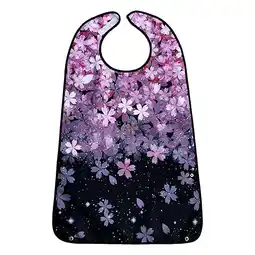 Walmart yotijay Bibs for Eating, Adjustable Easy to Clean Clothing Protector for Elderly Gradient offer