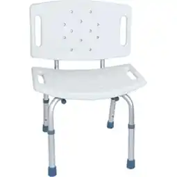 Walmart Aluminum Shower Chair with Backrest offer