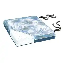 Walmart Skil-Care 2 in. Comfort Foam 18 in. Bimini Blue Vinyl Cushion offer