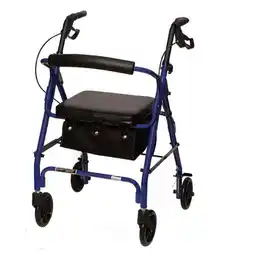 Walmart 6 in. 250 lb Junior Aluminum Rollator Wheels, Burgundy offer