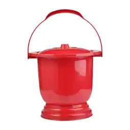 Walmart yotijay Chamber Pot Bedside Commode Bucket Potty Urine Bucket for Elder Adults Child red offer