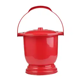 Walmart yotijay Chamber Pot Bedside Commode Bucket Potty Urine Bucket for Elder Adults Child red offer