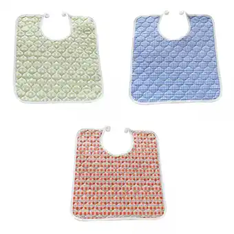Walmart yotijay Large Washable Reusable Adult Bibs Eating Aid Clothing Protectors w/ Adjustable offer