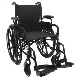 Walmart Karman 802-DY 30 pounds Lightweight Wheelchair with Flip Back Armrest, 18 seat offer