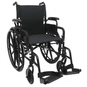 Walmart Karman 802-DY 30 pounds Lightweight Wheelchair with Flip Back Armrest, 18 seat offer