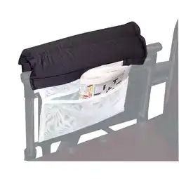 Walmart Skil-Care 703019 11 in. Two Wheelchair Padded Half Armrest with Storage Pouch offer