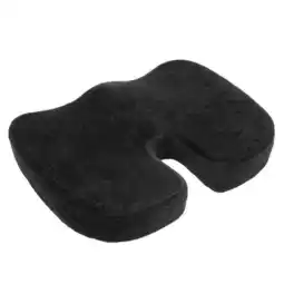Walmart Black Orthopedically Back Designed Memory Foam Coccyx Cushion Seat offer