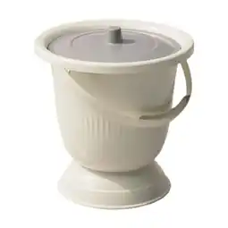 Walmart yotijay Chamber Pot Toilet Household Portable Bedpan for Children Home Use Women Men White Gray offer