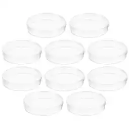 Walmart Raindrops Petri Dish Transparent Plastic For Scientists In Tissue Culture 10Pcs 2.6X2.6X0.6In offer