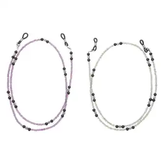 Walmart 2 Pcs Beaded Glasses Lanyard Eyeglass Holder Chain Reading Sunglasses Strap Miss offer