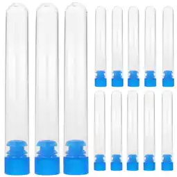Walmart 50 Pcs Test Tube Glass Containers for Liquids Plastic Tubes Clear Container Teaching Tool offer