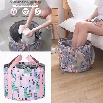 Walmart TANGNADE Foldable Water Basin Foot Soak Bucket Foot soak Bag Multifunctional Bucket offer