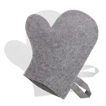 Walmart Felt Sauna Gloves Supplies Bathing for Cleaning Scrubbing Exfoliator Tool 2 Pcs offer