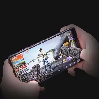 Walmart Fairnull 1 Pair Finger Sleeves Non Scratch Nylon Fiber Mobile Game Finger Cots for Entertainment offer
