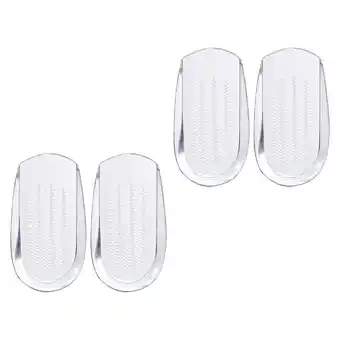 Walmart 2 Pairs Shoe Inserts Silicone Heel Cushion Anti-wear Pad Grips Cushions Non-slip offer