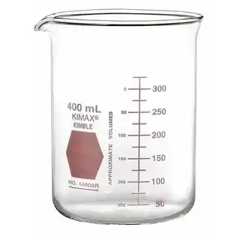 Walmart Kimble Chase Beaker,50 mL,53 mm H,42 mm Dia,PK12 14000R-50 offer