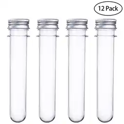 Walmart UEETEK 12pcs Plastic Test Tubes with Screw Caps 40ml Bath Salt Containers offer