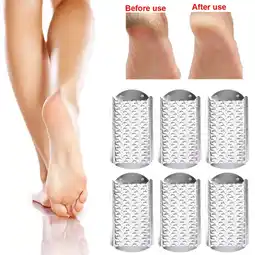 Walmart Onemayship 6x Foot File Callus Remover Replacement Blades Pedicure Rasp Steel for Dry Skin offer