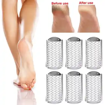 Walmart Onemayship 6x Foot File Callus Remover Replacement Blades Pedicure Rasp Steel for Dry Skin offer