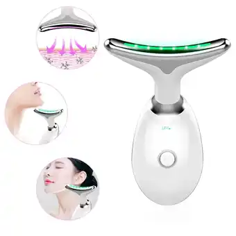 Walmart JAHY2Tech 3-In-1 Dual Chin Reducing Massage Device for Face, Neck and Body, Blue offer