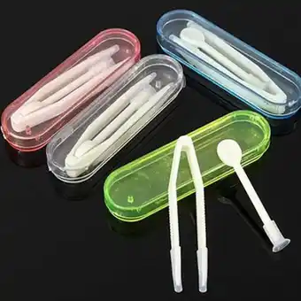 Walmart Fairnull Contact Lens Inserter Remover + Soft Tip Tweezers + Case Hygienic Nursing Kit offer