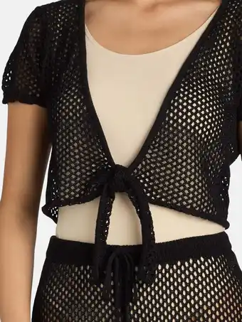 Walmart Liv & Lottie Juniors’ Top and Pants Crochet Coverup Set, 2-Piece, Sizes S-XL offer