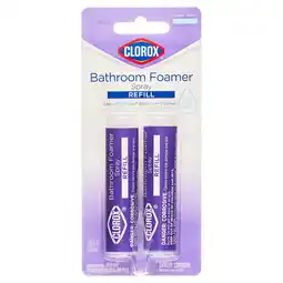 Walmart Clorox Bathroom Foamer Refill Cartridge, two Refill Cartridges - 0.66 Ounces offer