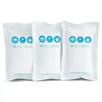 Walmart SafeFit Baby Travel Wipes Refills, Fragrance Free, 3 Pack offer