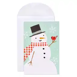Walmart American Greetings Blank Holiday Cards with Envelopes, Snowman (48-Count) offer