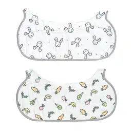 Walmart Kiinde 2-in-1 Non-slip Baby Burp Cloth and Bib (Bunny/Veggies) 2-pack offer